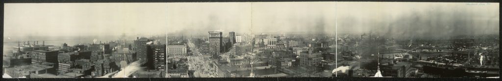 Panorama of Cleveland 1909